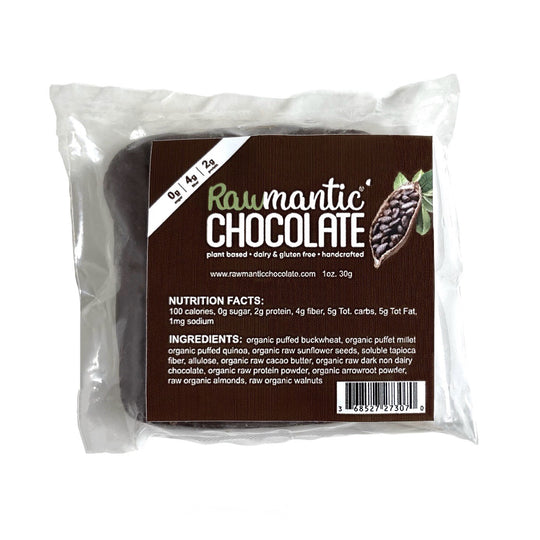 Chocolate Mini Vegan Protein Bar. 1oz