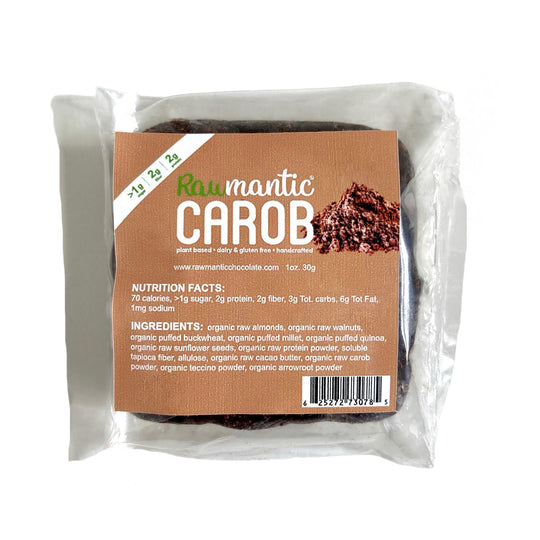 Vegan Carob Mini Protein Bar. 1oz