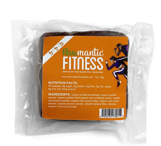 Fitness dark chocolate mini bar. Sugar Free