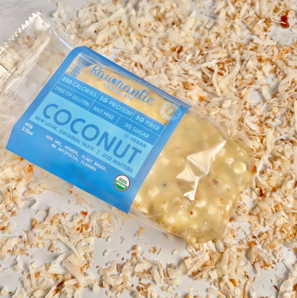 Coconut Vegan Plant Based Protein nutritional Bars 6 or 12 PACK