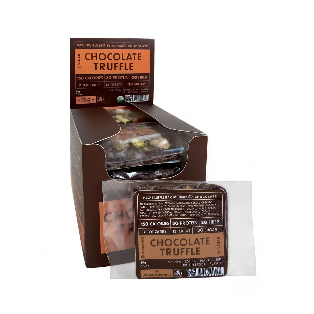 あ*ら様 26ss TRUFFE BAG - CHOCOLATE Chocolate Mini Truffle Bar Plant Based Vegan – Rawmantic Chocolate