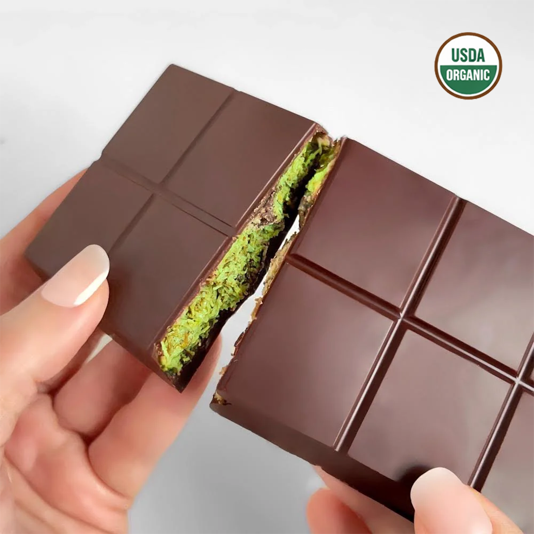 Dubai Chocolate knafeh Pistachio Chocolate Bar.190g/6.7oz