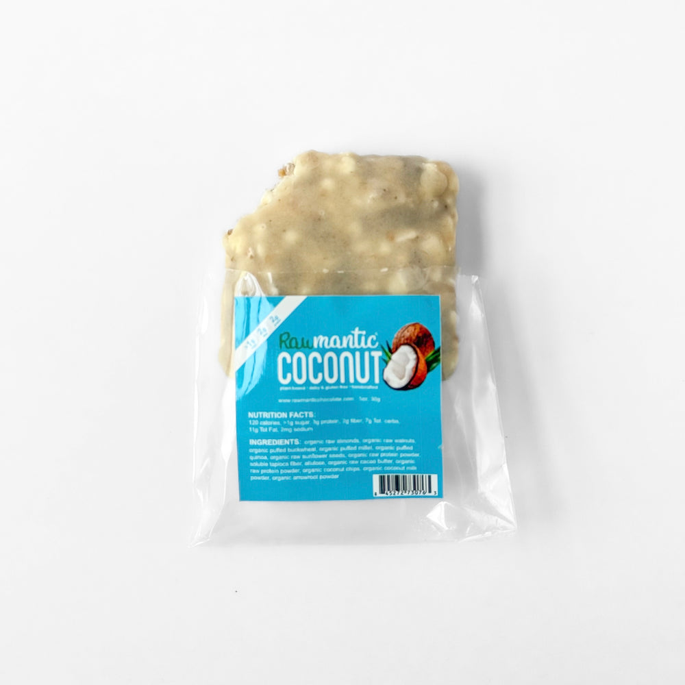 Coconut Mini Vegan Protein Bar. Pack of 20
