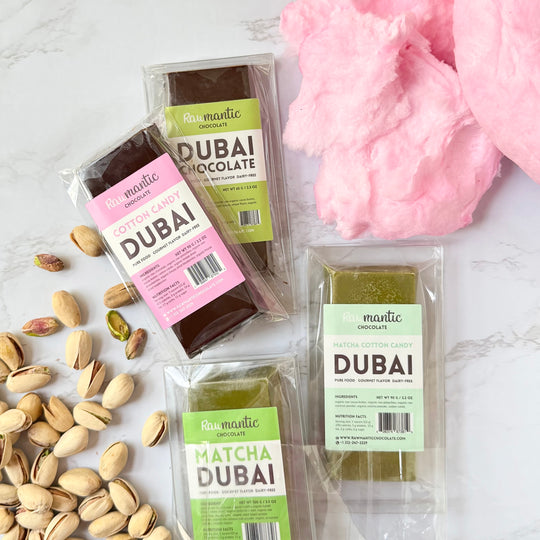 Dubai Chocolate, Cotton Candy Angel Hair Multi-Serve Best Sellers Bundle. Pack of 4