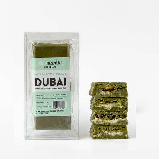 Matcha Cotton Candy Dubai Chocolate bar.90g