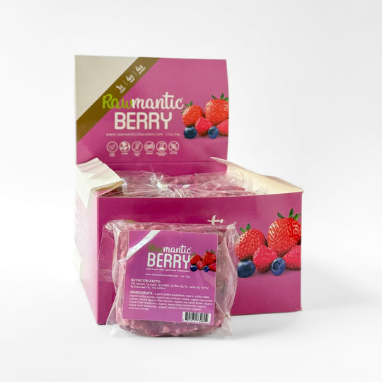 Mixed Berry Mini Vegan Protein Bar, Nut-Free. Pack of 20