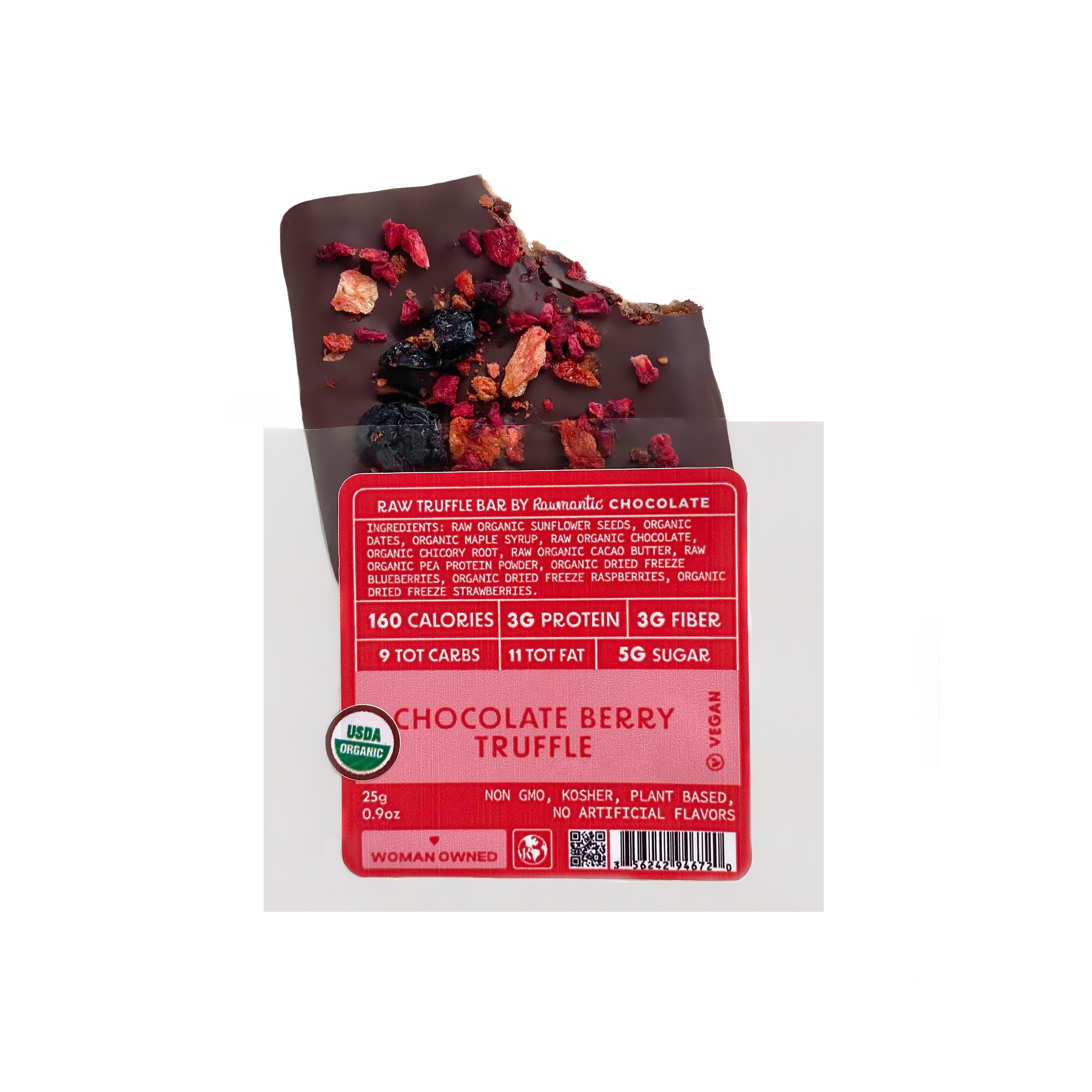 Chocolate, Berry Mini Truffle Bars, Vegan, Plant Based – Rawmantic