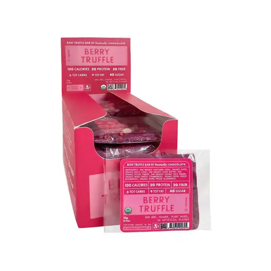 BERRY MINI TRUFFLE BARS. Pack of 12
