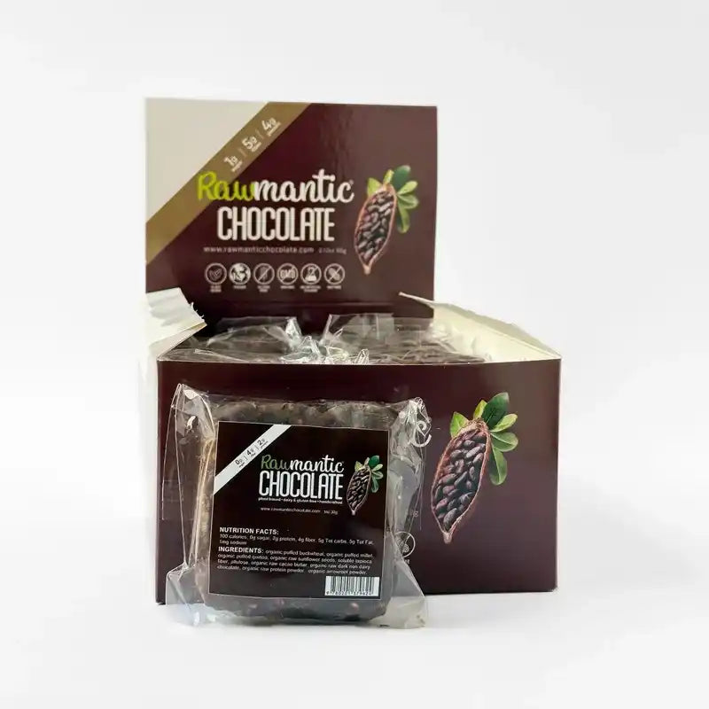 Chocolate Mini Vegan Protein Bar. Pack of 20