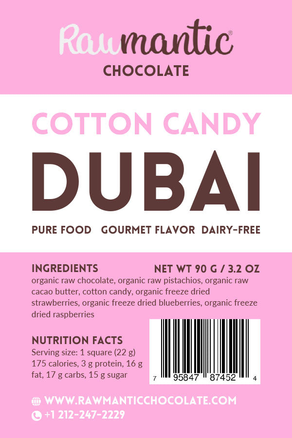 Cotton Candy Dubai chocolate Bar