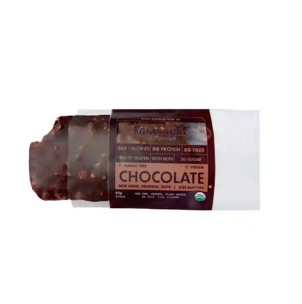Dark Raw Chocolate Vegan Protein Bars 6 or 12 Pack