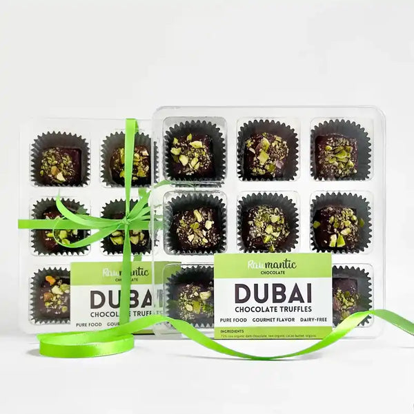 Dubai Chocolate knafeh Pistachio Chocolate truffle vegan 9pcs set