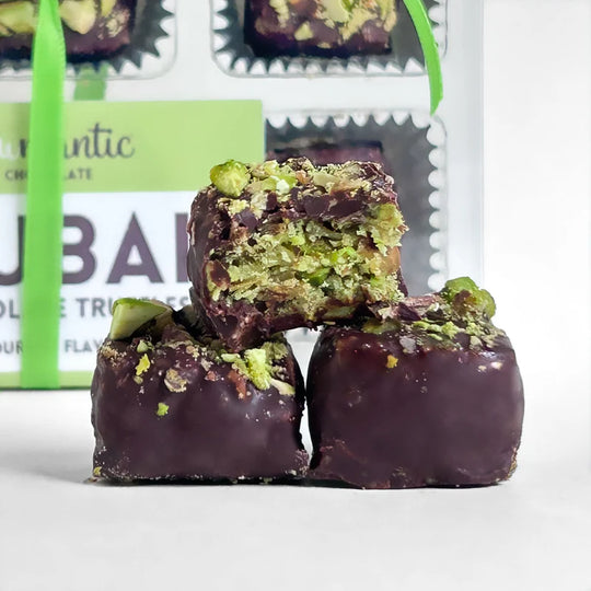 Dubai Chocolate knafeh Pistachio Chocolate truffle vegan 9pcs set