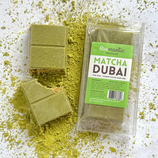 MATCHA DUBAI CHOCOLATE KNAFEH PISTACHIO BAR. 2.37oz/65g