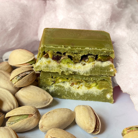 Matcha Cotton Candy Dubai Chocolate bar.90g