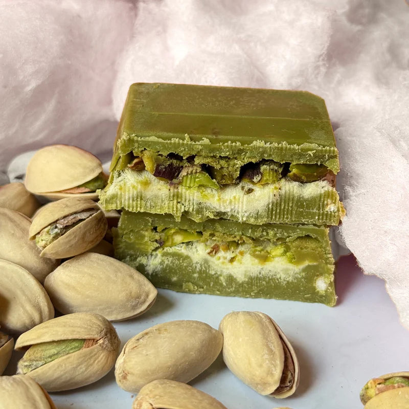 Matcha Cotton Candy Angel Hair Dubai Chocolate bar.90g