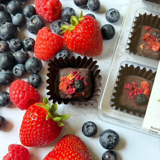 Mixed Berry Chocolate Truffles