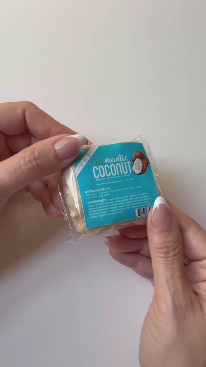 Coconut Mini Vegan Protein Bar. Pack of 20