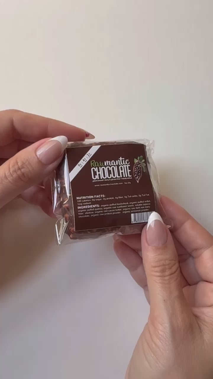 Chocolate Mini Vegan Protein Bar. Pack of 20