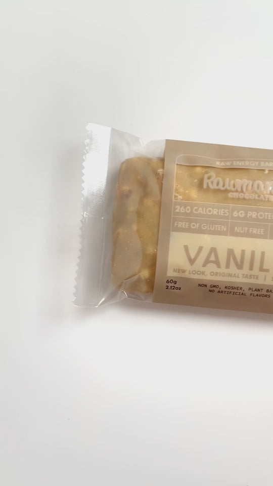 Fitness Sugar-Free Vegan Plant Based Vanilla Protein Nutritional Bars