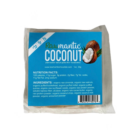 Coconut Mini Vegan Protein Bar. 1oz
